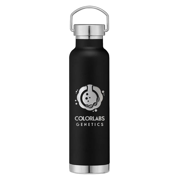 22 oz. Double Wall Stainless Steel Bottle w/Lid - Laser