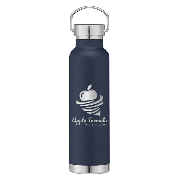 22 oz. Double Wall Stainless Steel Bottle w/Lid - Laser