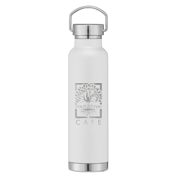 22 oz. Double Wall Stainless Steel Bottle w/Lid - Laser