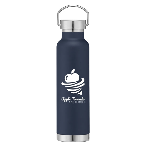 22 oz. Double Wall Stainless Steel Bottle w/Lid - Silkscreen