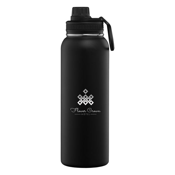 40 oz. Stainless Steel Double Wall Water Bottle - Laser