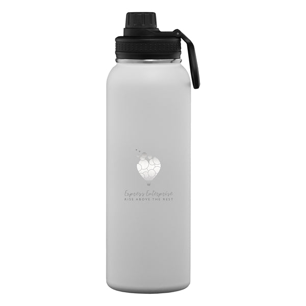 40 oz. Stainless Steel Double Wall Water Bottle - Laser
