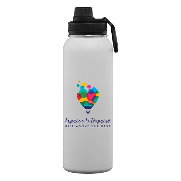 40 oz. Stainless Steel Double Wall Water Bottle - ColorJet