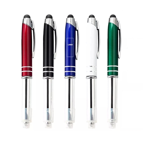3-in-1 Stylus Pen with LED Flashlight