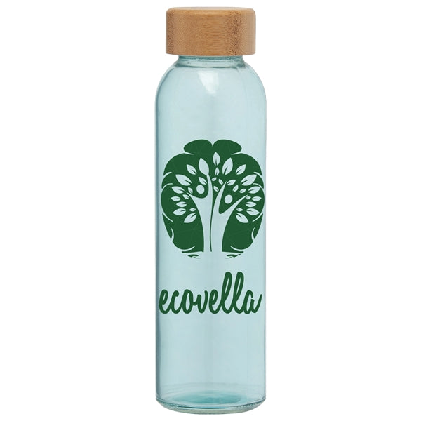 Alpine - 17 oz. Glass Bottle with Bamboo Lid