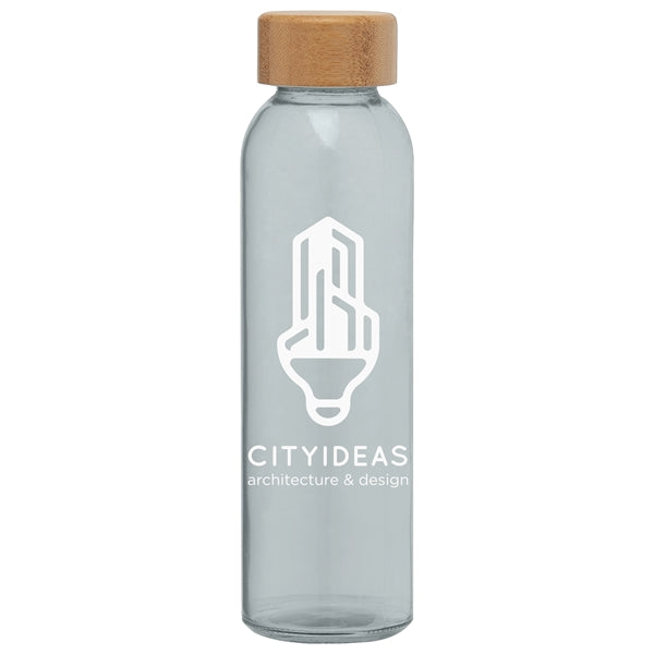 Alpine - 17 oz. Glass Bottle with Bamboo Lid