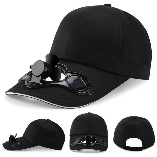 Solar Fan Cap w/ Sun-proof Effects