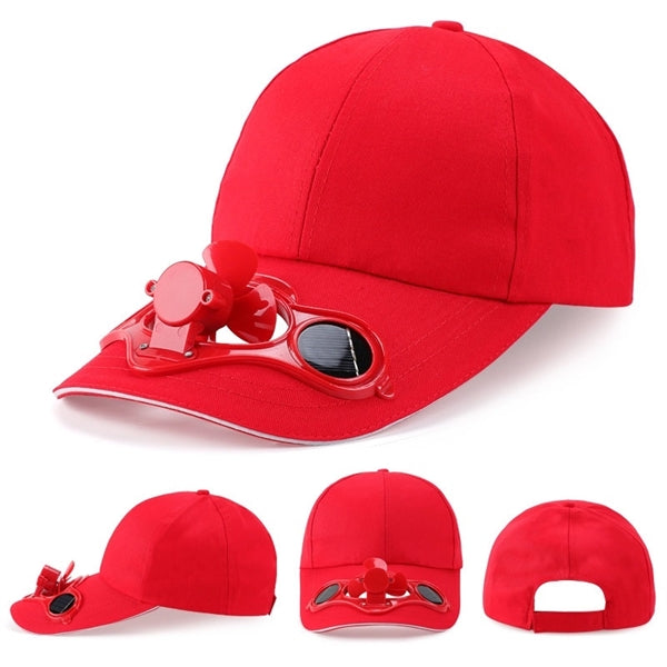 Solar Fan Cap w/ Sun-proof Effects