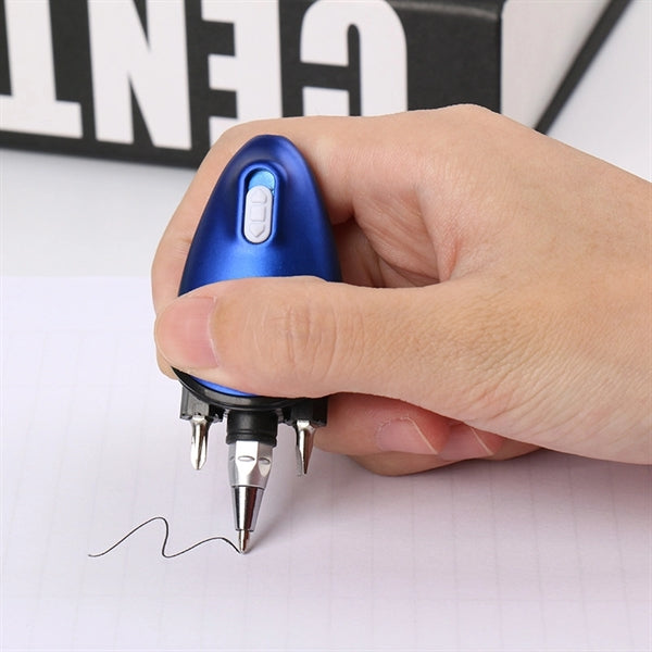 4 In 1 Flashlight Screwdriver Stylus Ballpoint Pen Keychain