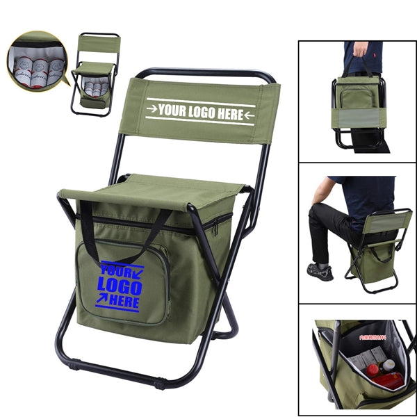 Foldable Camping Chair With Cooling Bag