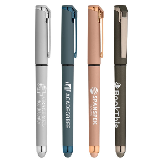 Islander Softy Monochrome Stylus Gel Pen - Silkscreen