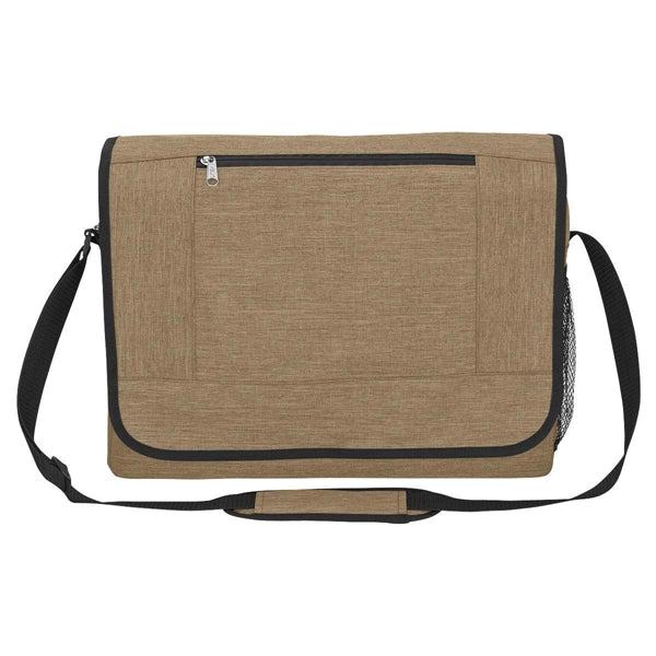 Heathered Polycanvas Travel Messenger Bag