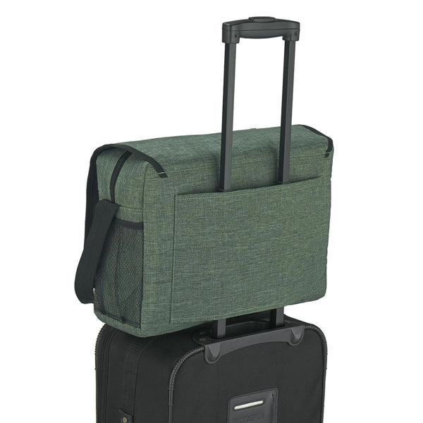 Heathered Polycanvas Travel Messenger Bag
