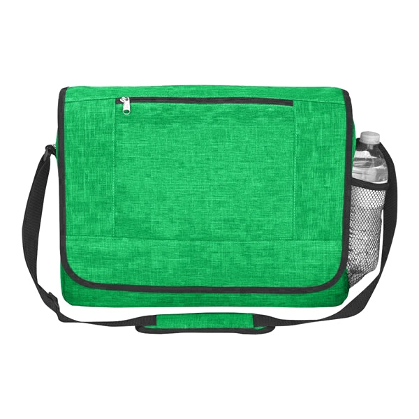 Heathered Polycanvas Travel Messenger Bag