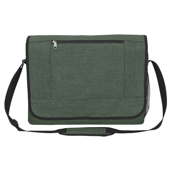 Heathered Polycanvas Travel Messenger Bag