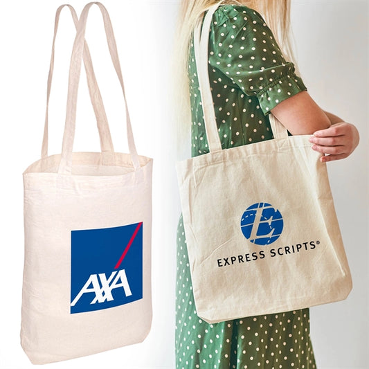 14"x17" Cotton Tote Bag with Gusset - 140GSM