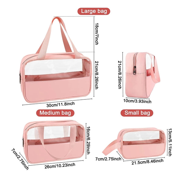 Clear Travel Toiletry Makeup Bags