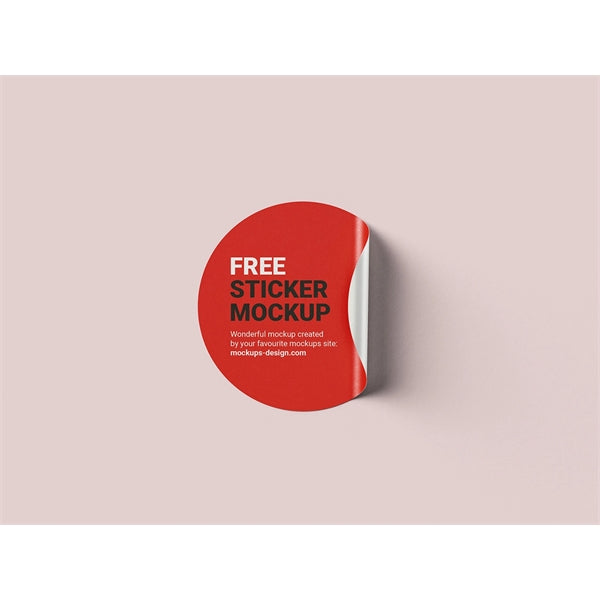 4" Round PVC Water Resistant Sticker