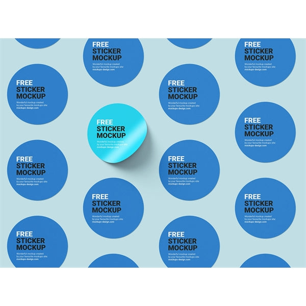 1" Round PVC Water Resistant Sticker