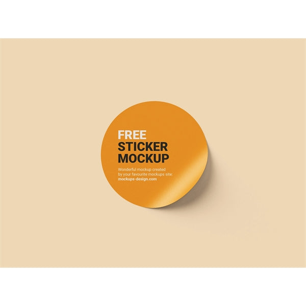 4" Round PVC Water Resistant Sticker