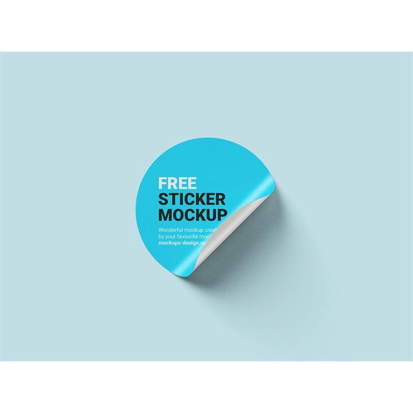 4" Round PVC Water Resistant Sticker
