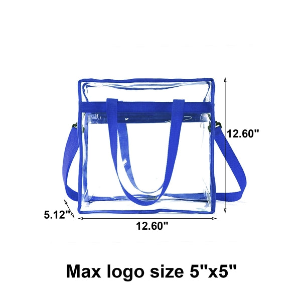 Transparent Zippered Tote Bag