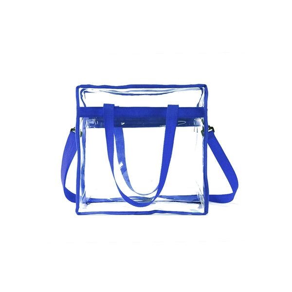 Transparent Zippered Tote Bag