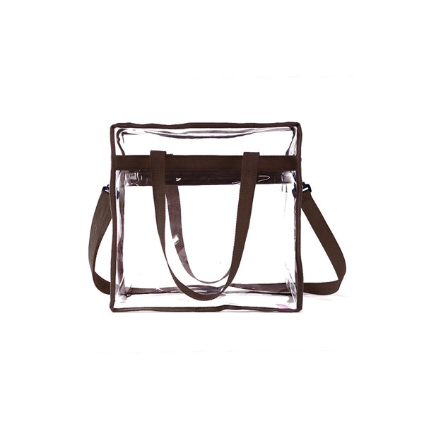 Transparent Zippered Tote Bag