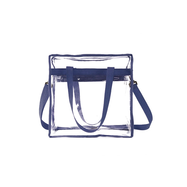 Transparent Zippered Tote Bag