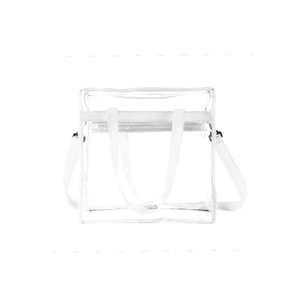Transparent Zippered Tote Bag