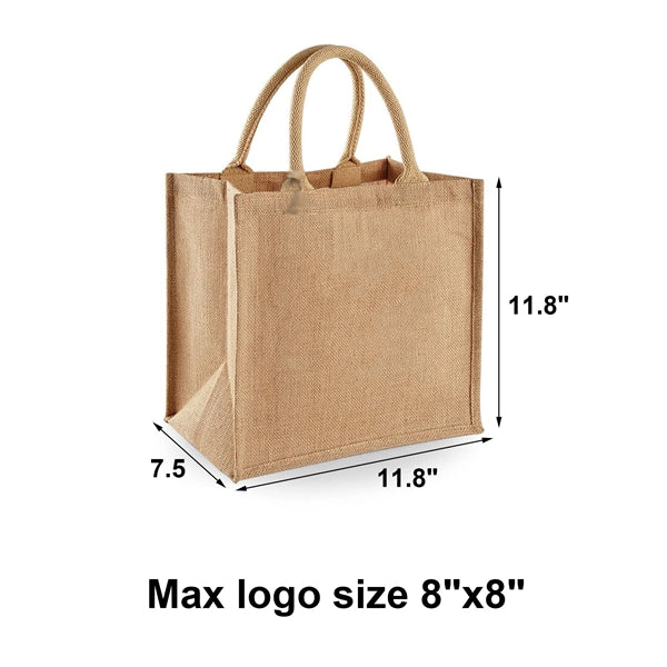 Burlap Jute Tote Bag