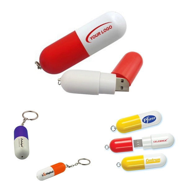 Drug Pill Capsule Shaped USB Memory Stick Flash Drive Disk