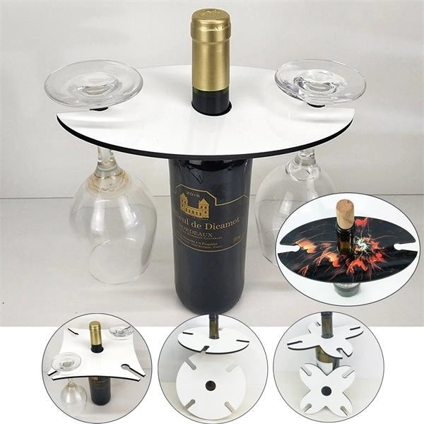 Sublimation DIY Wooden MDF Wine Caddy Glass Holder