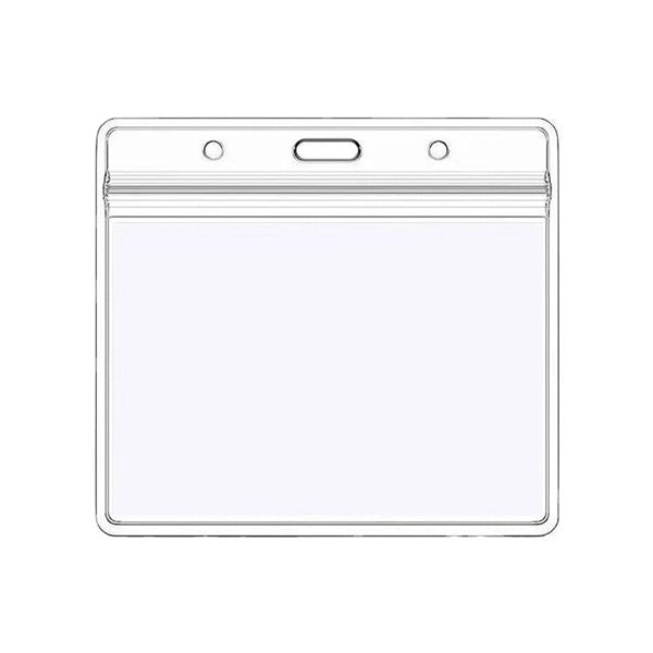 4 X 3 Inches Clear Waterproof Soft ID Card Badge Holder