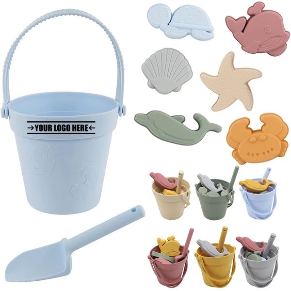 8Pcs Silicone Beach Toys Set For Kids