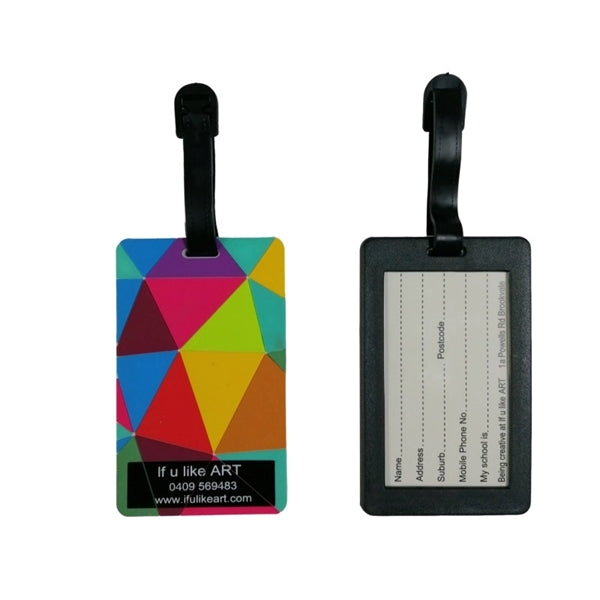 PVC Luggage Tag with Plastic Handle