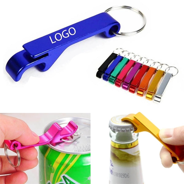 Portable Aluminum Alloy Bottle Opener Keychain