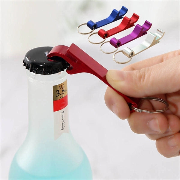 Portable Aluminum Alloy Bottle Opener Keychain
