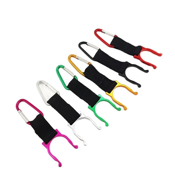 Aluminum Camping Carabiner Water Bottle Buckle Hook Holder
