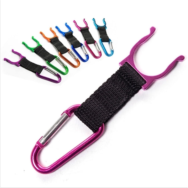 Aluminum Camping Carabiner Water Bottle Buckle Hook Holder
