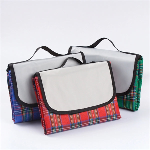 Folding Portable Plaid Outdoor Picnic Blanket