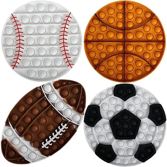 Football Rugby Soccer Baseball Sensory Push Fidget Toy