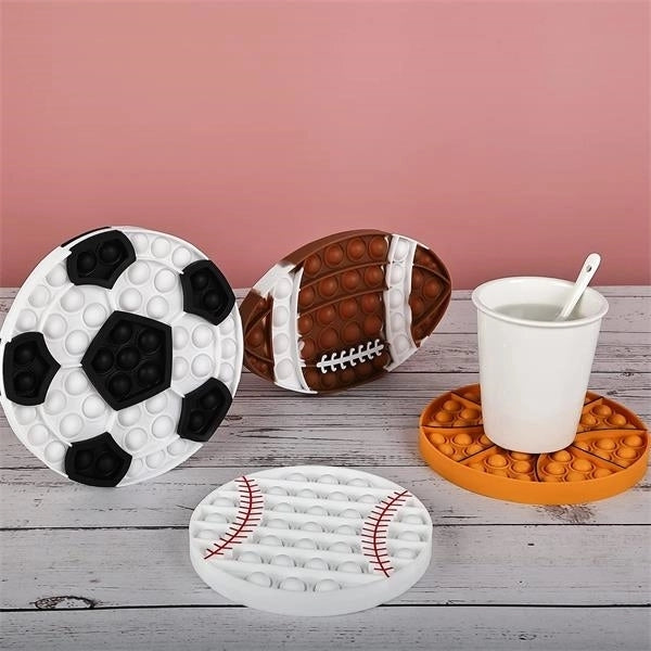 Football Rugby Soccer Baseball Sensory Push Fidget Toy