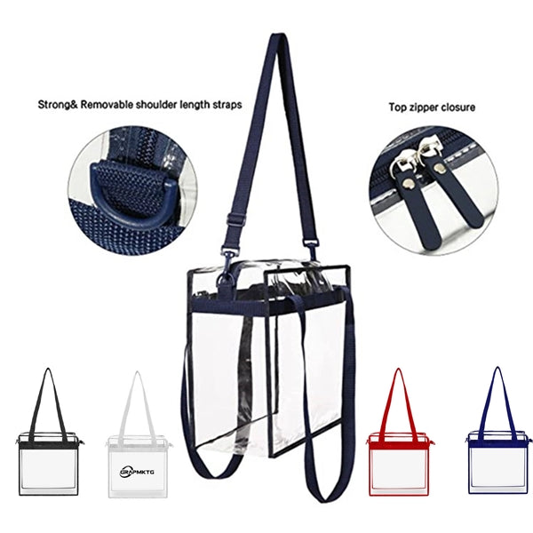 Clear Plastic Tote Bags with Handles