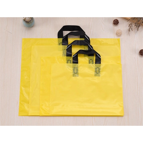 PE Multicolor Plastic Handle Shopping Bag Free Shippping