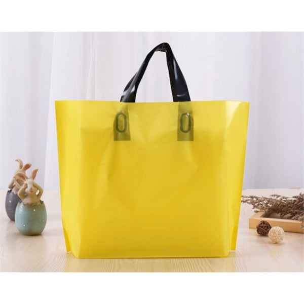 PE Multicolor Plastic Handle Shopping Bag Free Shippping
