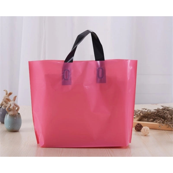 PE Multicolor Plastic Handle Shopping Bag Free Shippping