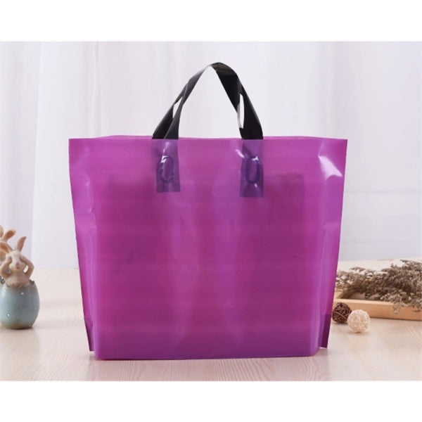 PE Multicolor Plastic Handle Shopping Bag Free Shippping