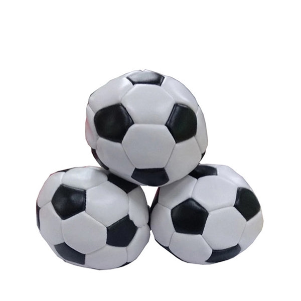 Football Soccer Shaped Juggling Footbag Hacky Sack Kick Ball