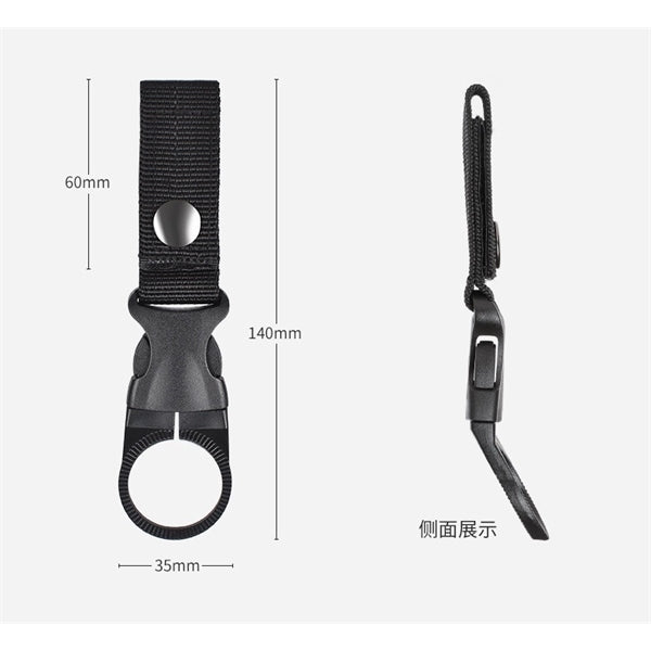 Portable water bottle buckle